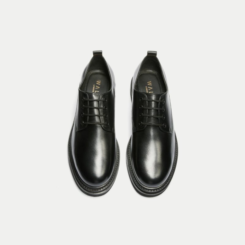 Brooklyn Derby Shoe Black Leather POV