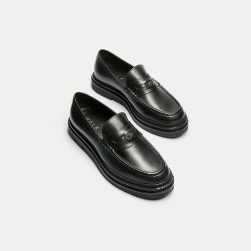 Brooklyn Penny Loafer Black Leather DETAIL 2