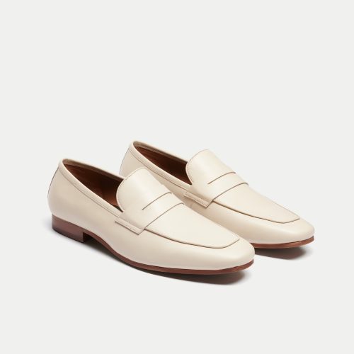 Capri Saddle Loafer Off White THREE QUARTER