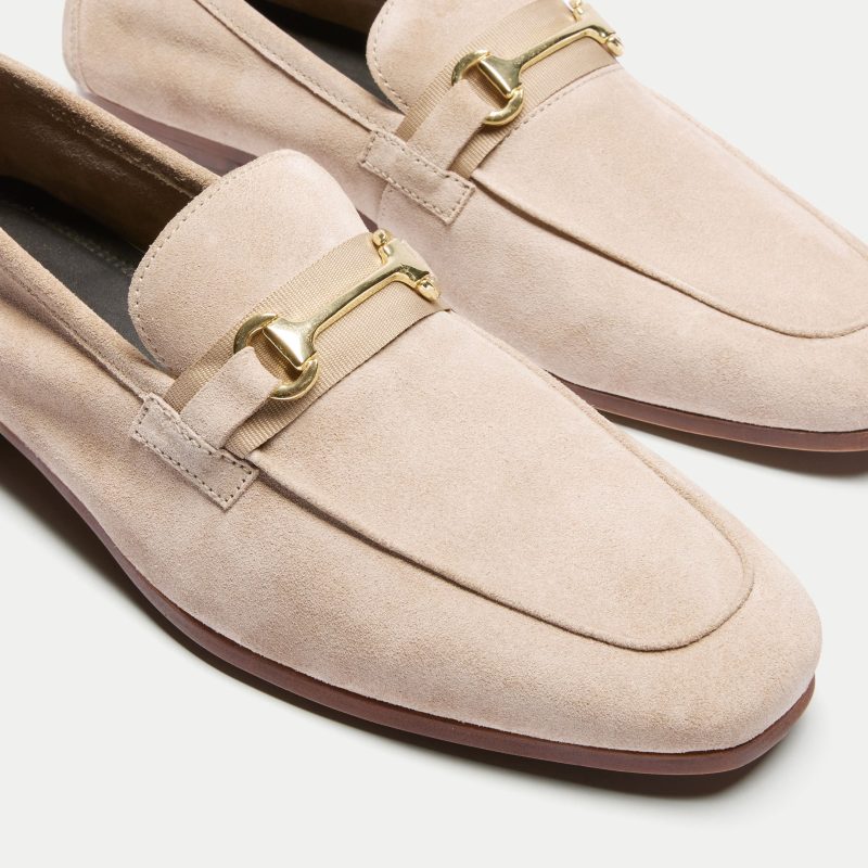 Capri Trim Loafer Stone Suede DETAIL 2