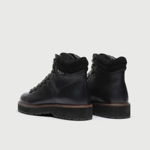 Connery Hiking Boot Black Leather HEEL