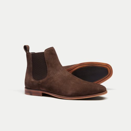 Florence Chelsea Boot Brown Suede DETAIL 2