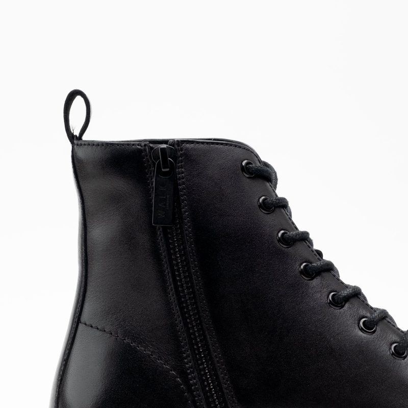 Max Lace Boot Black Leather Smooth DETAIL 2