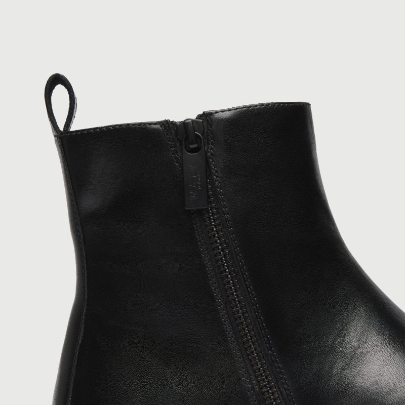 Milano Inside Zip Boot Black Leather DETAIL 2