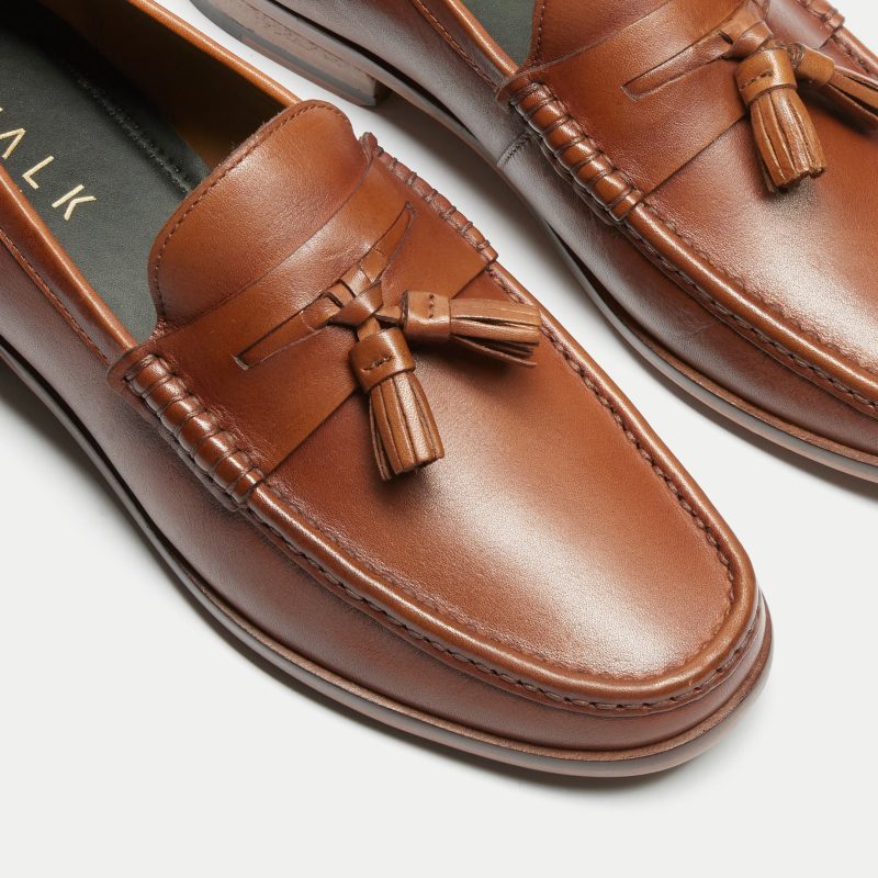 Tino Tassel Loafer Tan Leather DETAIL 1