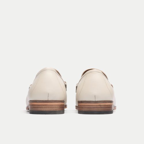 Tino Trim Loafer Off White Leather HEEL