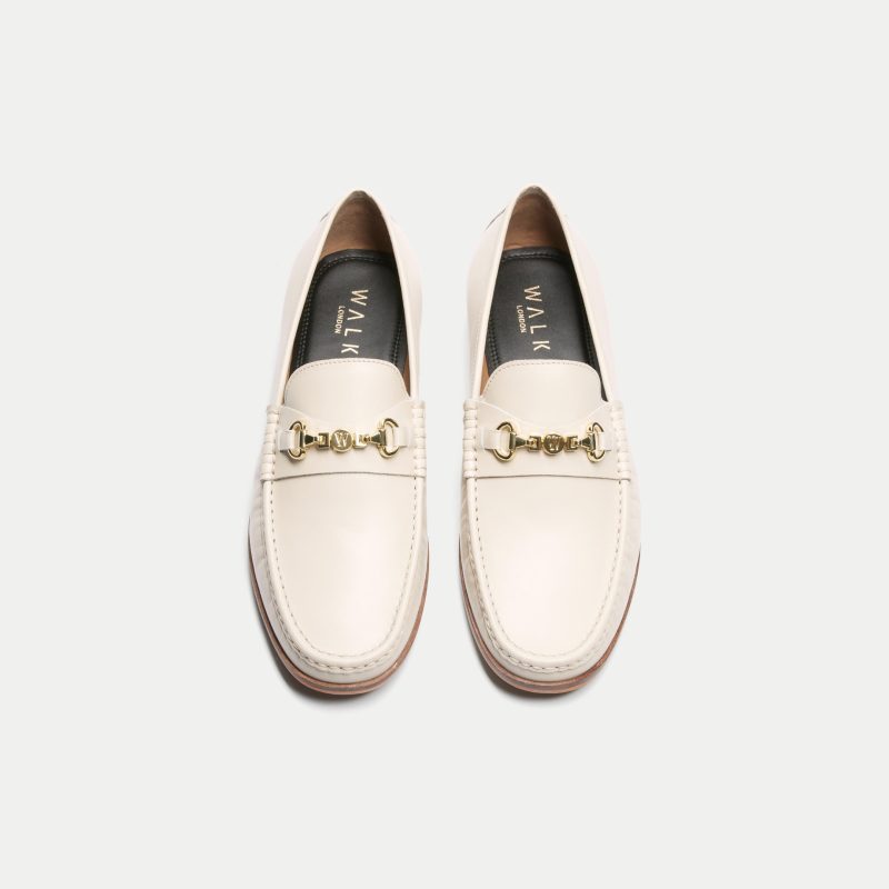 Tino Trim Loafer Off White Leather POV