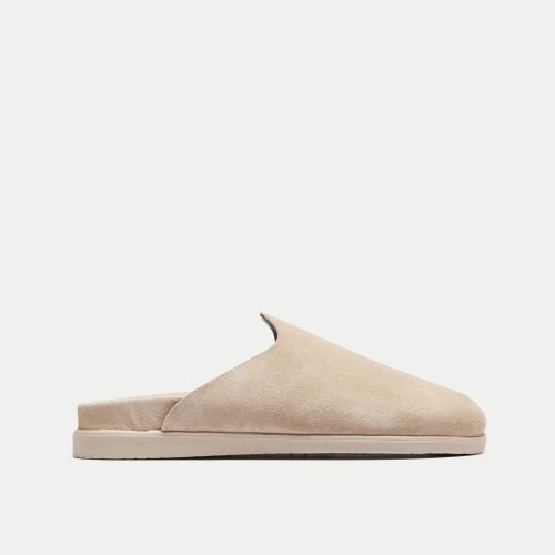 Walk London Mens Breeze Slip On - Stone Suede