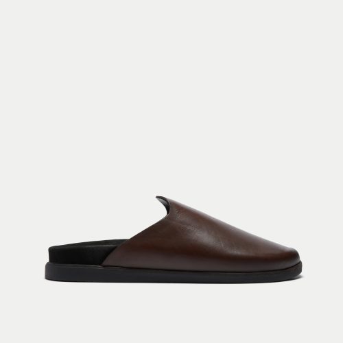 Mens Breeze Slip On | Brown Leather | Walk London