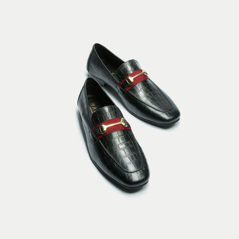 capri embossed trim loafer 185093