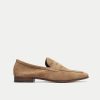 Walk London Mens Capri Saddle Loafer in Tan Suede