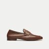 Walk London Mens Capri Saddle Loafer in Brown Leather