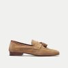 Walk London Mens Capri Tassel Loafer in Tan Suede