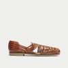 Walk London Mens Harry Weave Slip On in Tan Leather