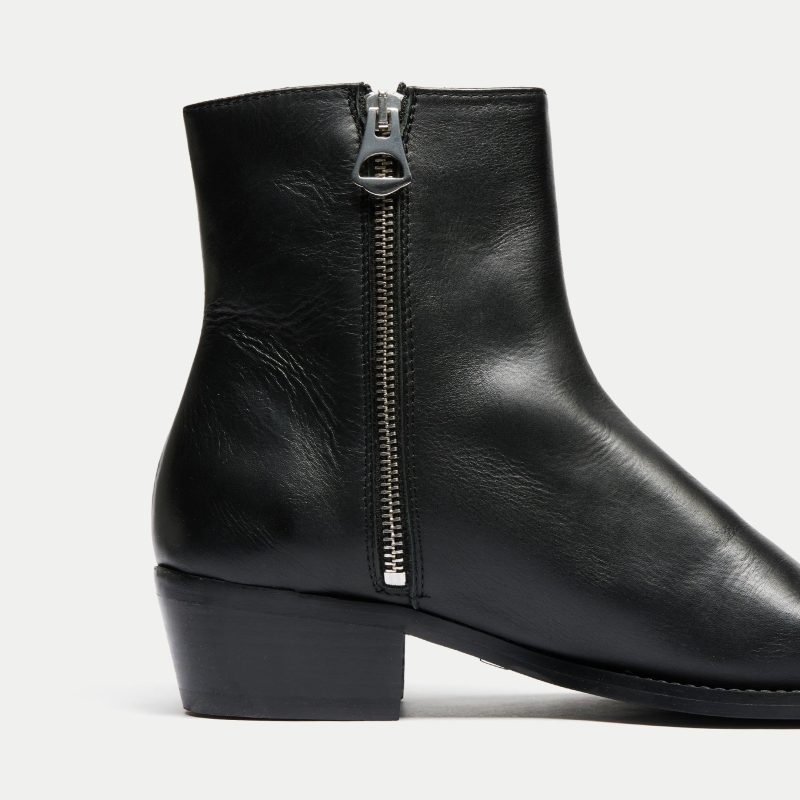 hoxton zip up cuban heel boot 490932