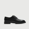 WALK London Mens James Brogue in Black Leather