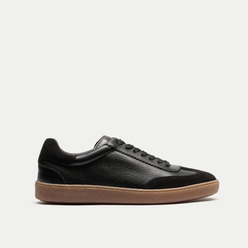 Mens Lisbon Trainer in Black Leather | Walk London