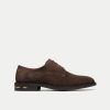 Walk London Mens Oliver Derby Shoe in Brown Suede