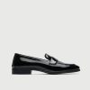 WALK London Mens Oscar Slip On Loafer in Black Patent Leather