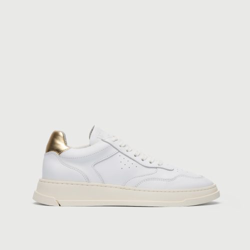 Walk London Womens Santa Rosa Trainer in White Leather