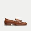 Walk London Mens Torbole Weave Tassel Loafer in Tan Leather